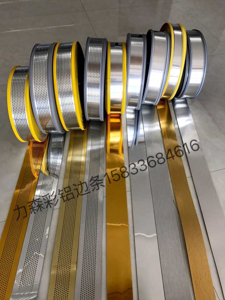 Color aluminum plastic word edge